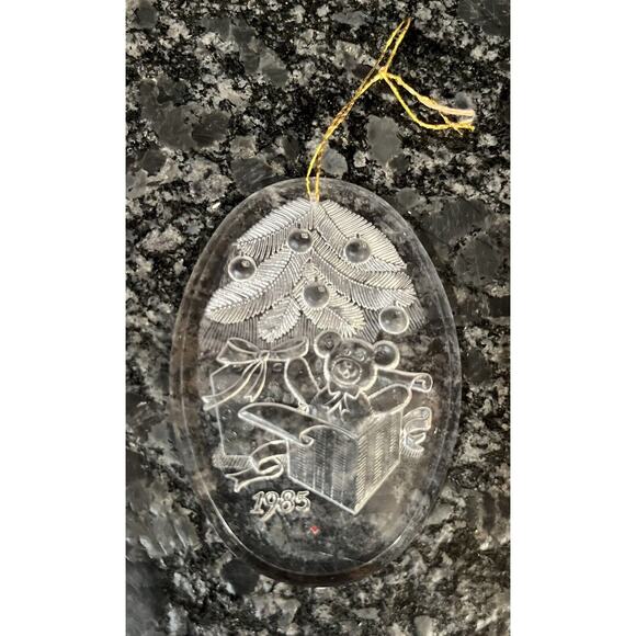 4 Vtg Christmas Ornaments Brass G. Duchin 1st Plastic 85 Tree C Cane Brass Angel - Picture 6 of 8